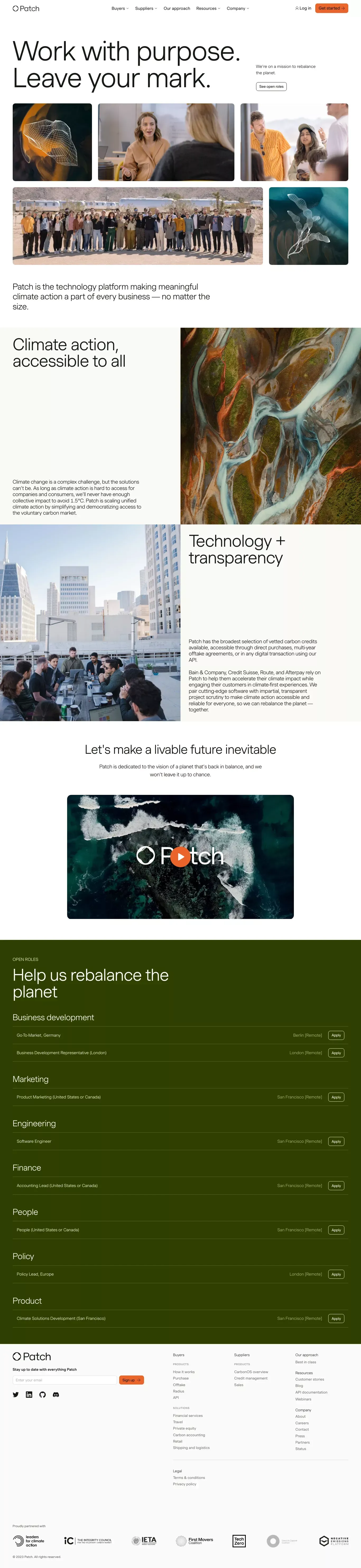 Patch | Careers - Career design