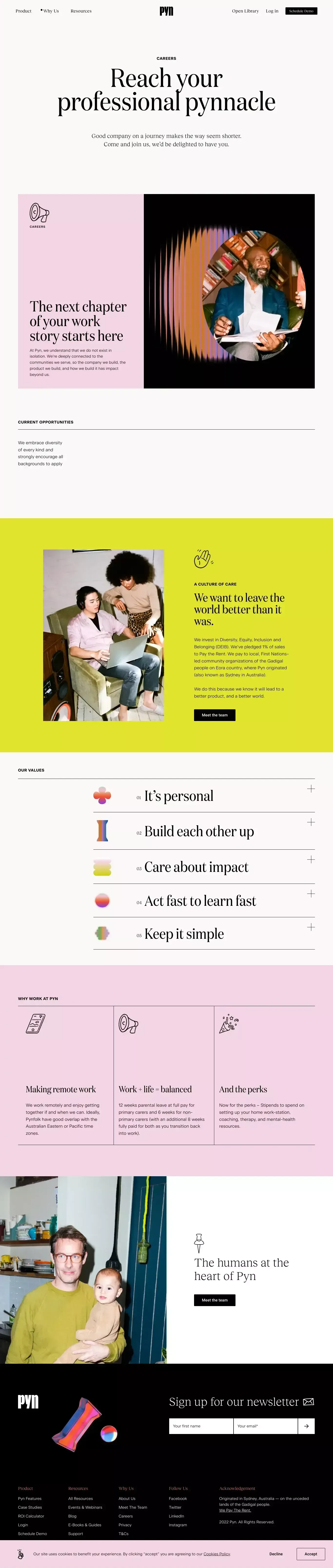 Careers - Pyn - Career design