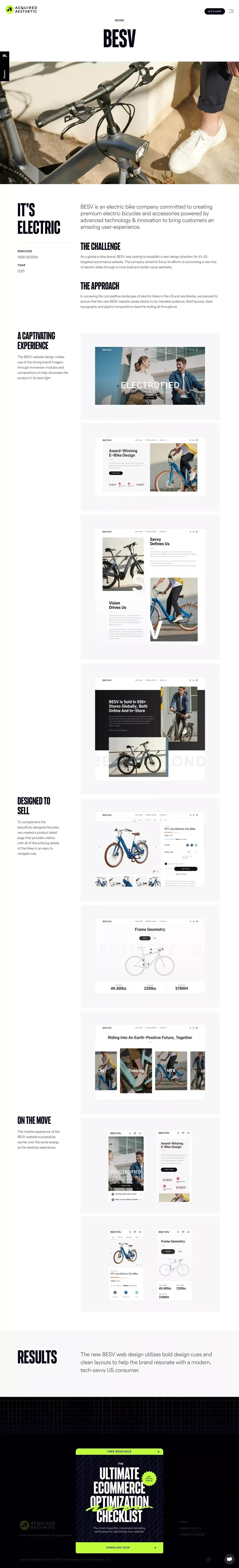Besv - Acquired Aesthetic® - Case Study design