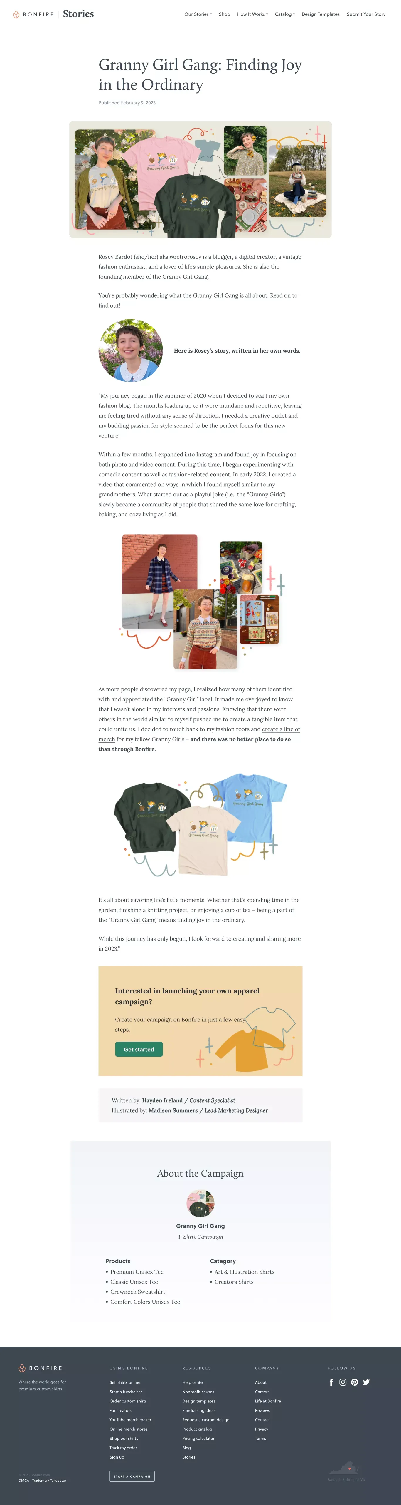 Granny Girl Gang: Finding Joy in the Ordinary | Bonfire - Case Study design