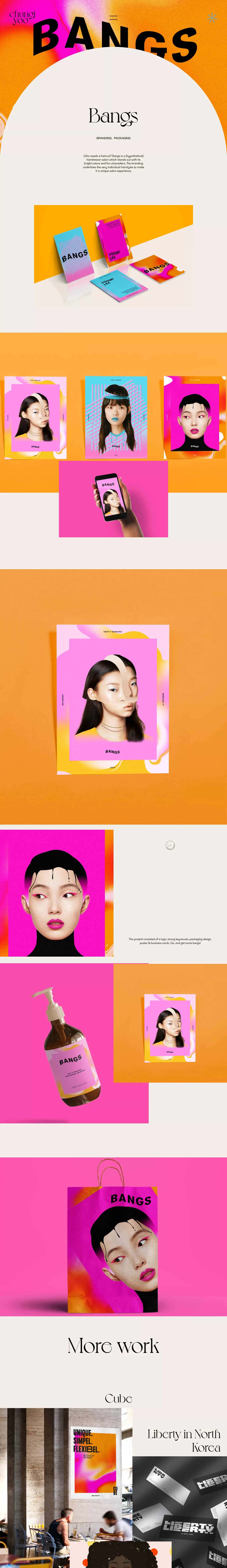 ChungiYoo - Bangs - Case Study design