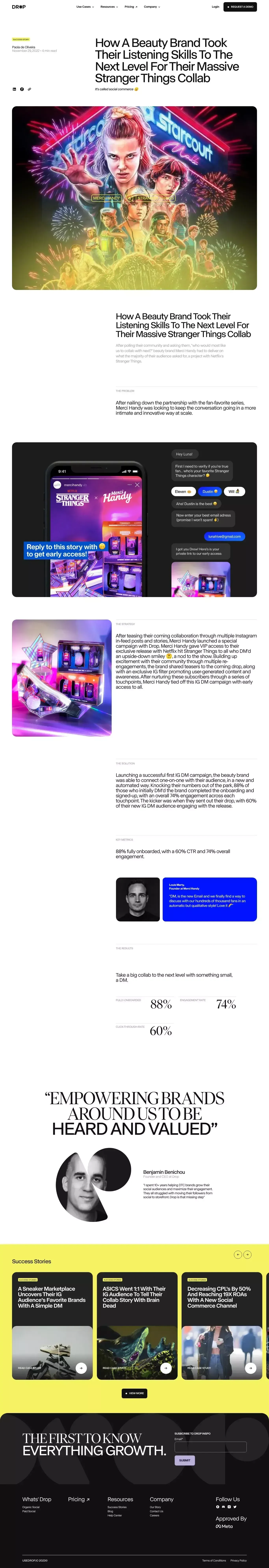 Drop - Case Study design