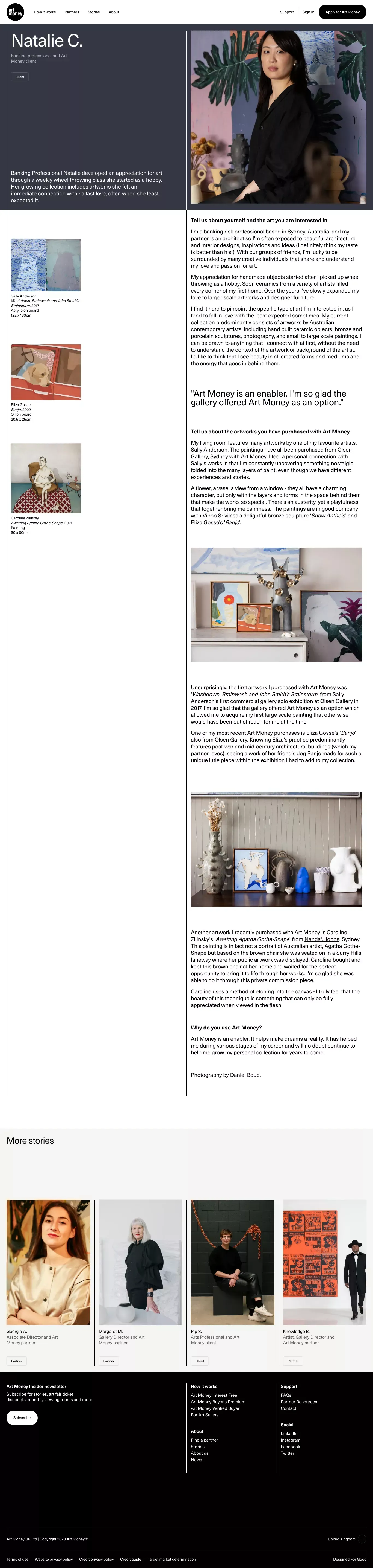 Art Money - Case Study design