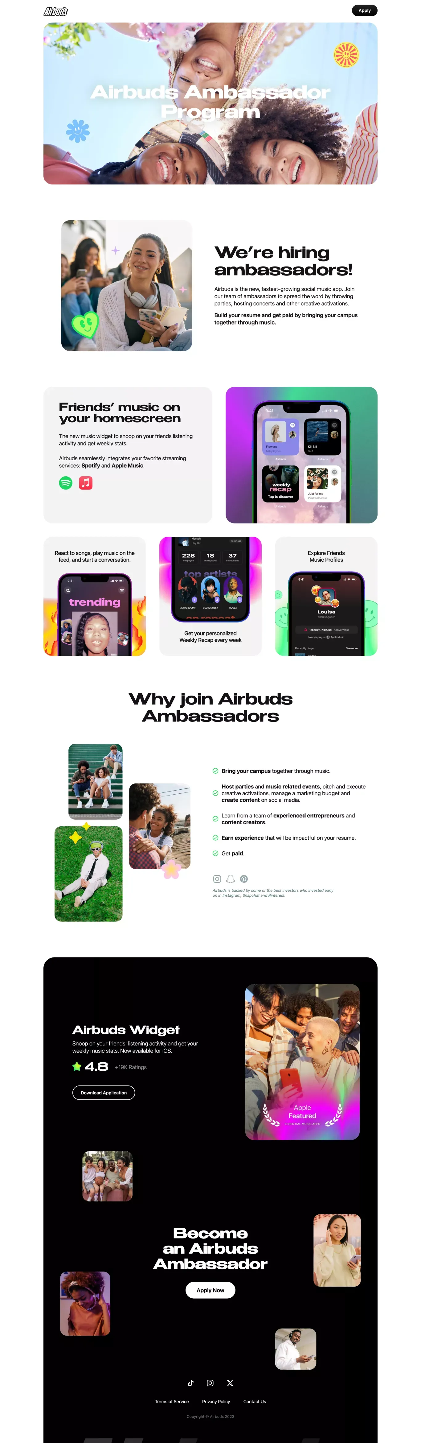 Airbuds Ambassadors Program - Other design