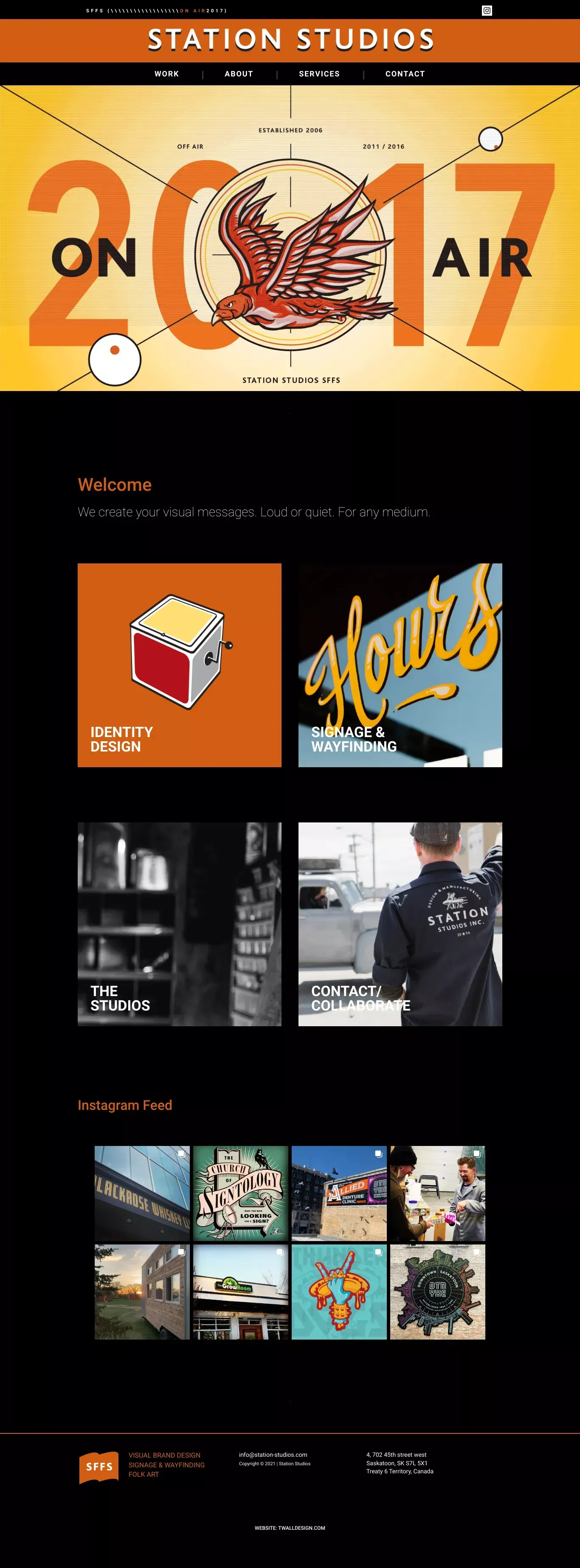 Station Studios - Visual Brand Design / Signage & Wayfinding / Folk Art - Portfolio design