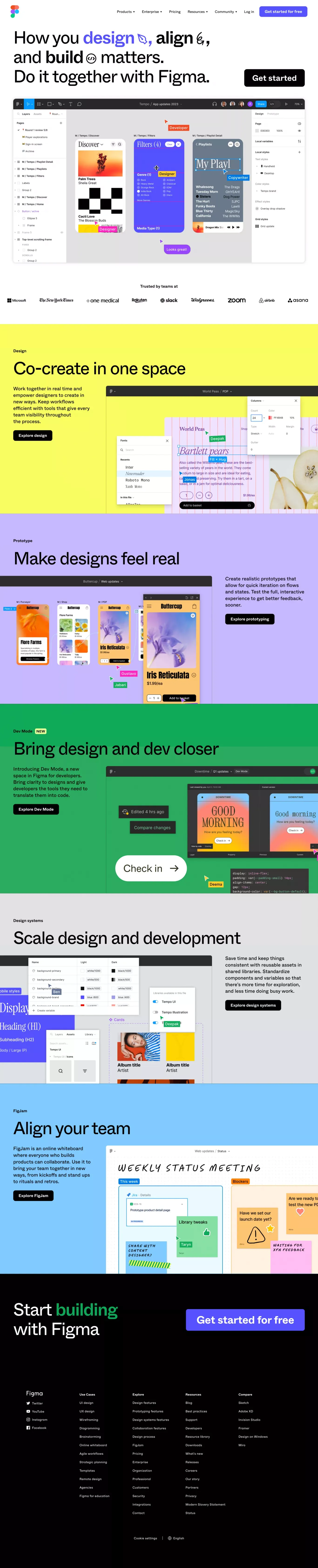 Figma: the collaborative interface design tool. - Landing design