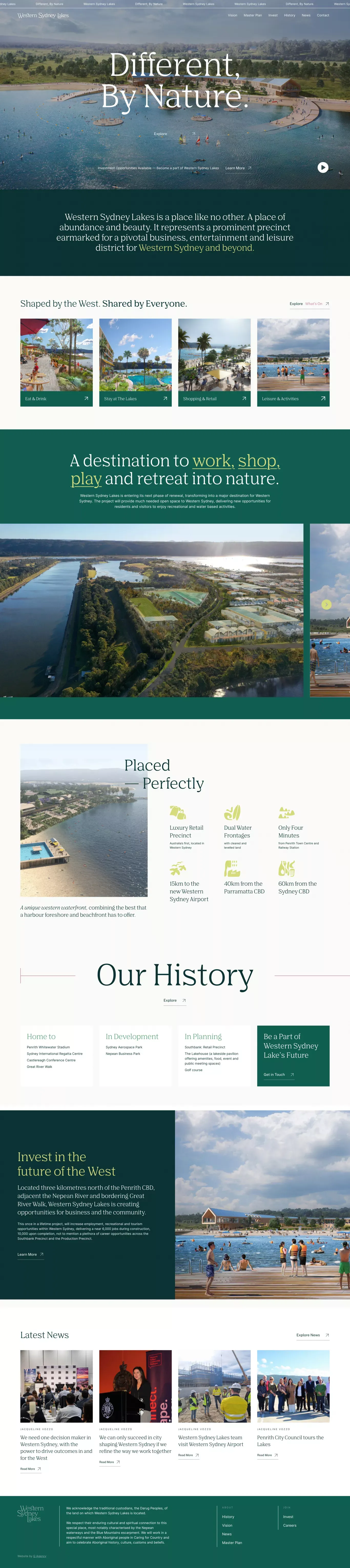 Western Sydney Lakes – Different, By Nature. - Other design