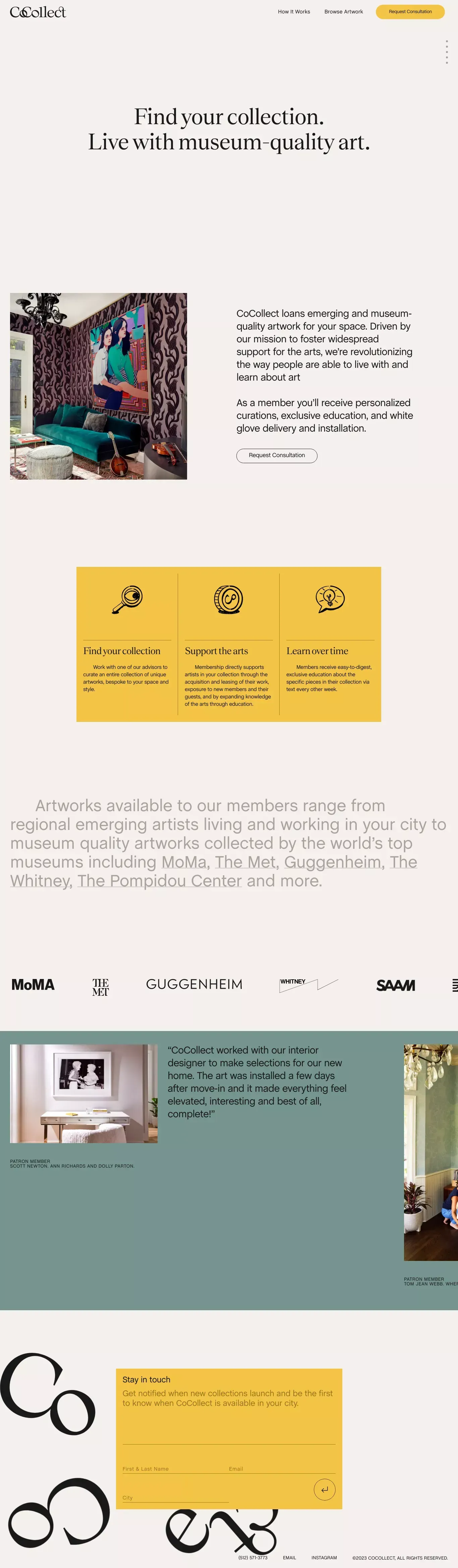 CoCollect - Curated Art Collections With Emerging & Museum-Quality Artwork - Other design