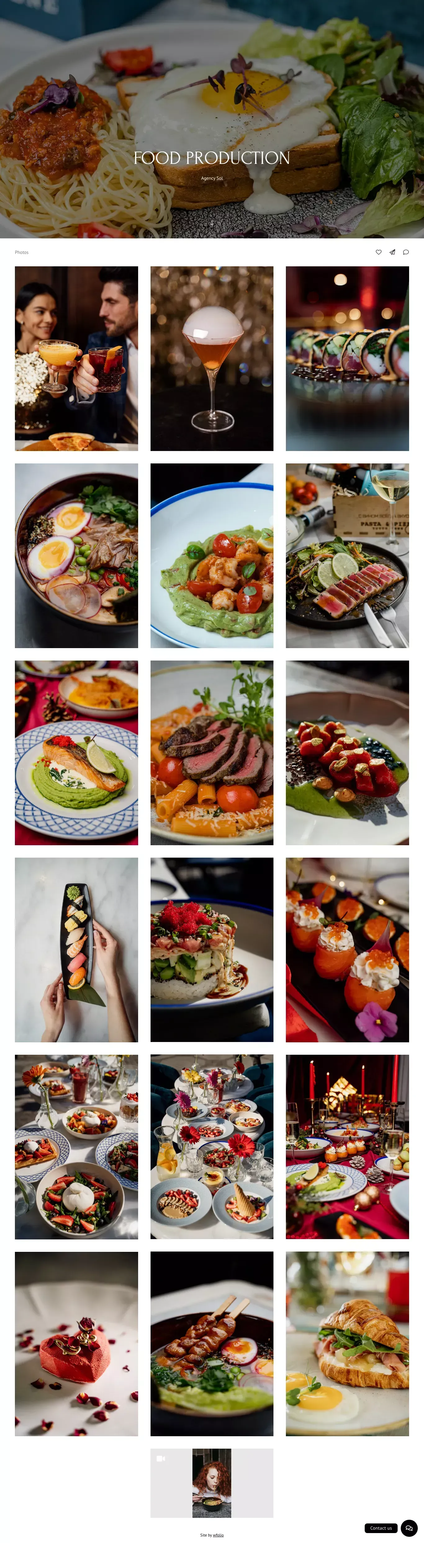 FOOD PRODUCTION - Portfolio design