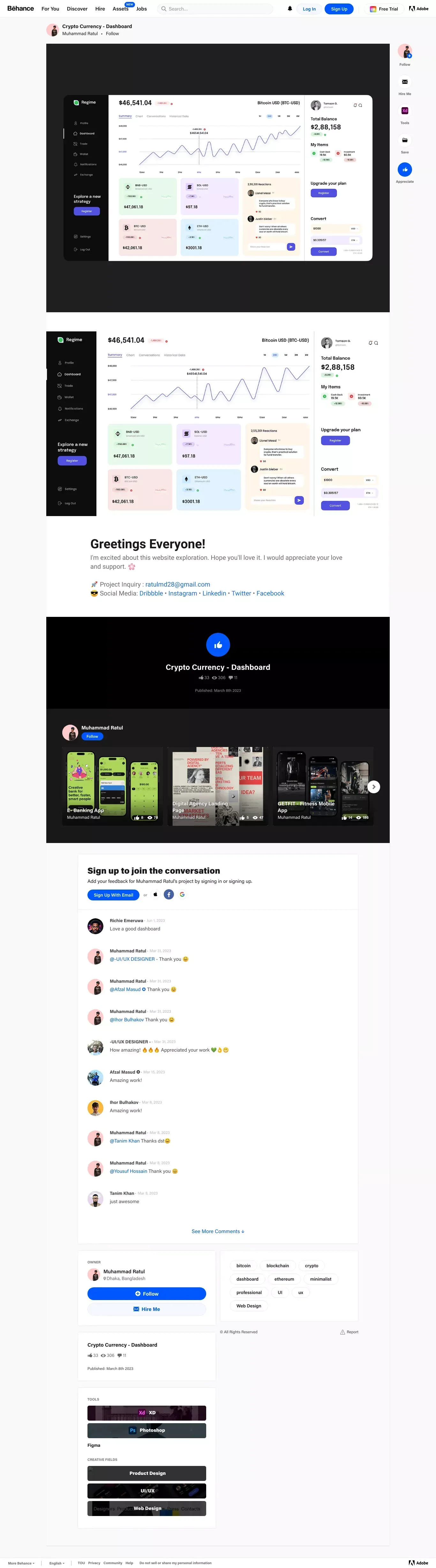 Behance - Portfolio design