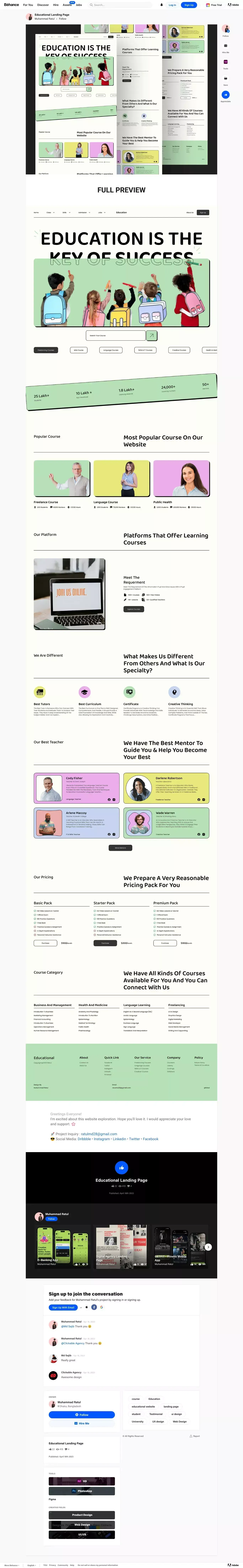 Behance - Portfolio design