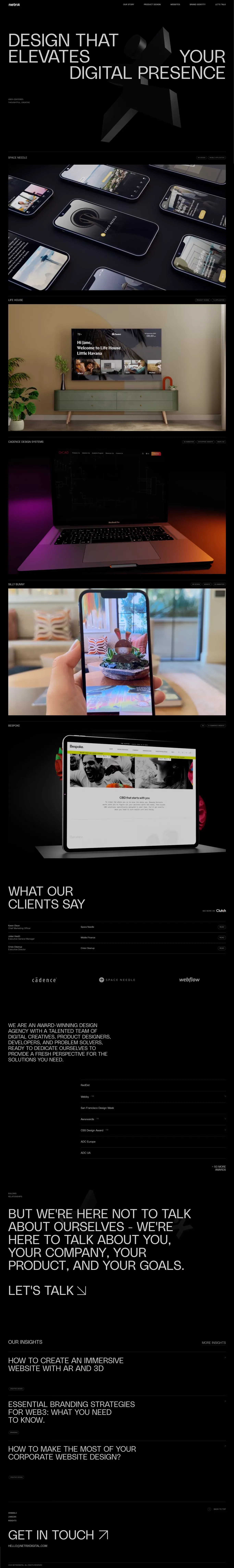 NETRIXDIGITAL -  Design Agency | Los Angeles - Portfolio design