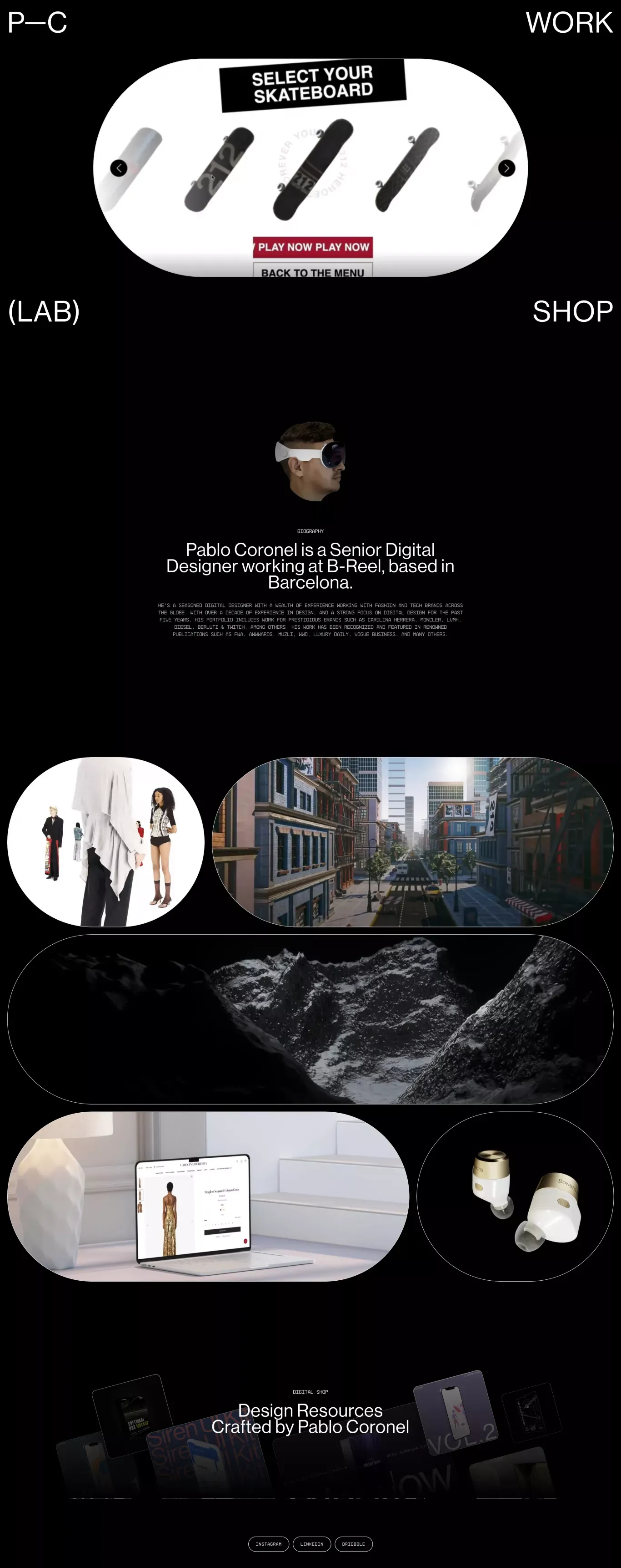 Pablo Coronel / Senior Digital Designer - Portfolio design