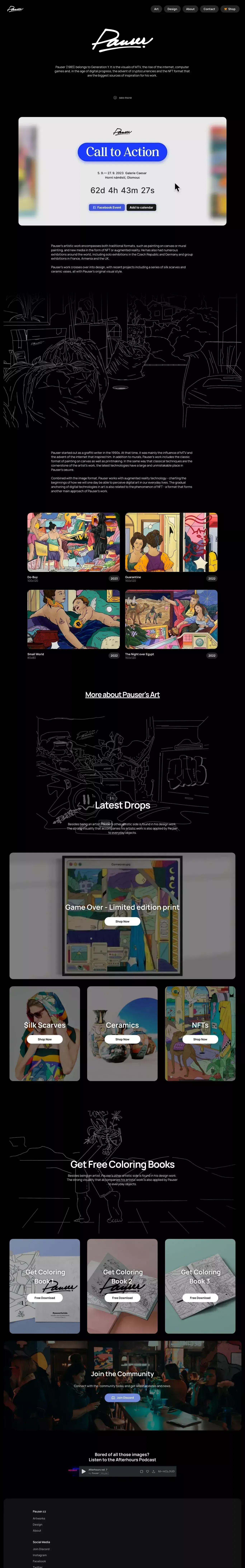 Pauser.cz - website design