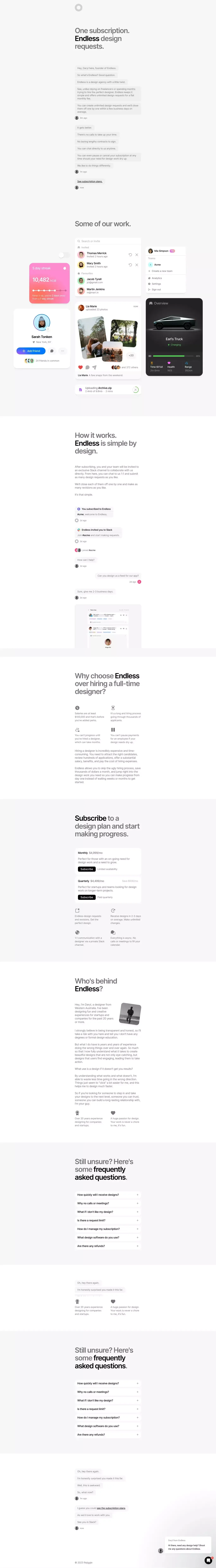 Endless - Portfolio design
