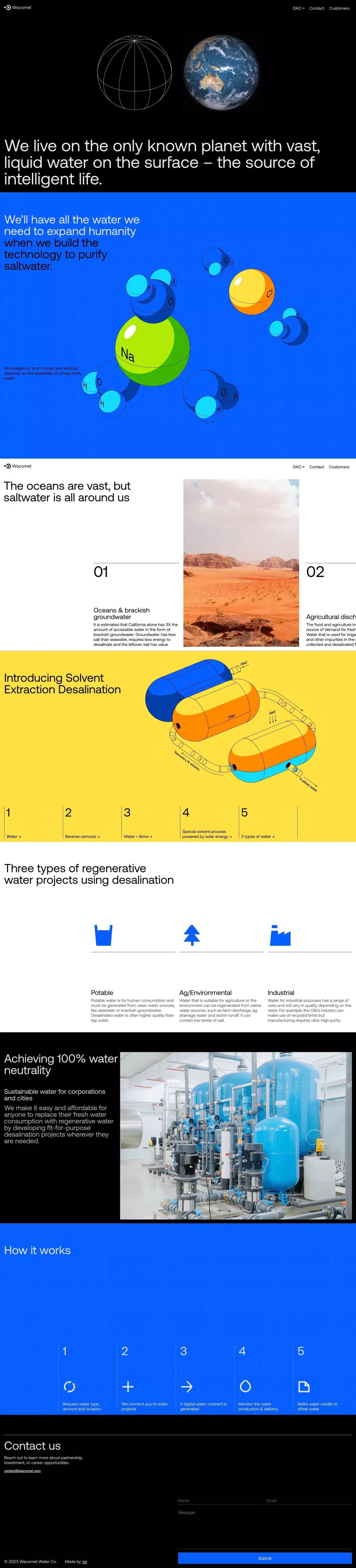Wacomet - Landing design