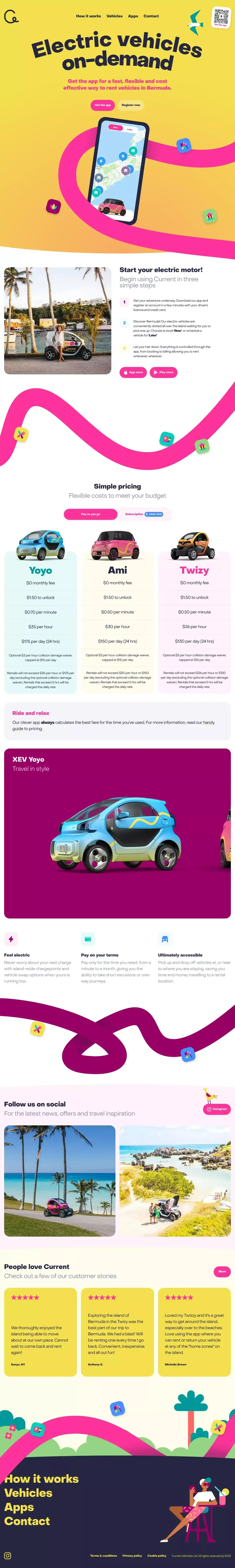 Electric vehicles on-demand - Current - Landing design
