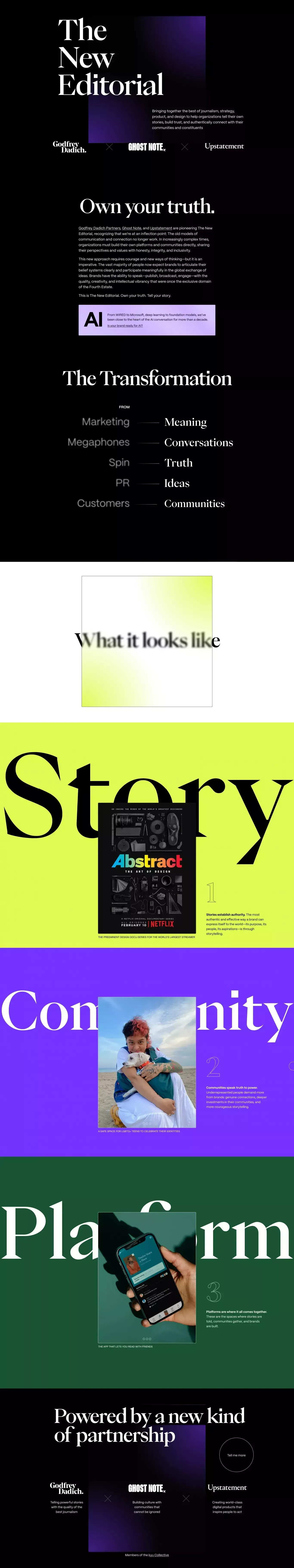 The New Editorial - Portfolio design