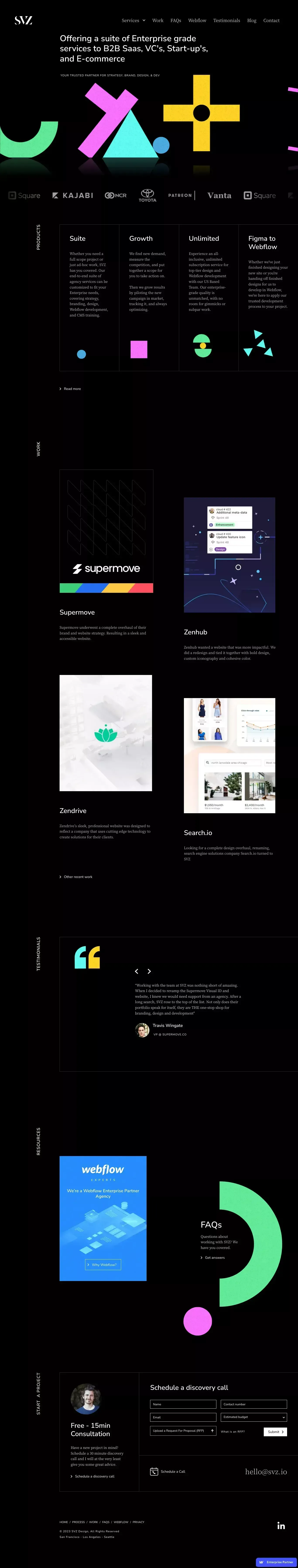 Webflow Developer | SVZ Design - Portfolio design