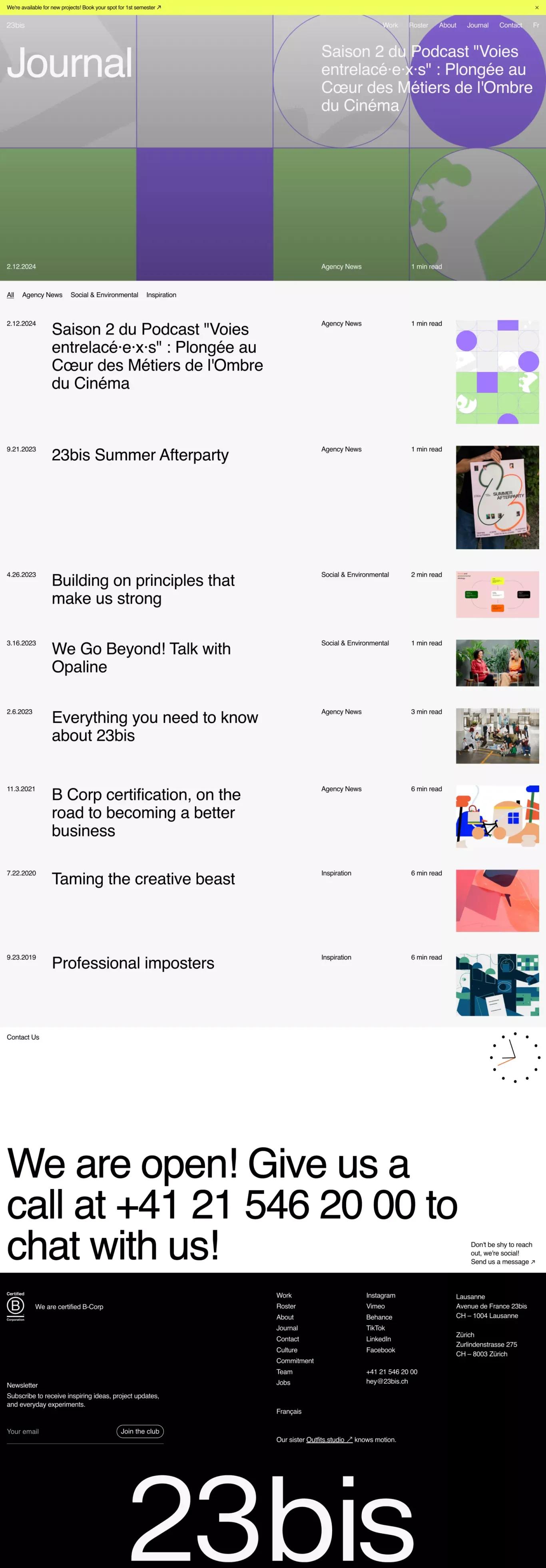 Journal | 23bis - Portfolio design