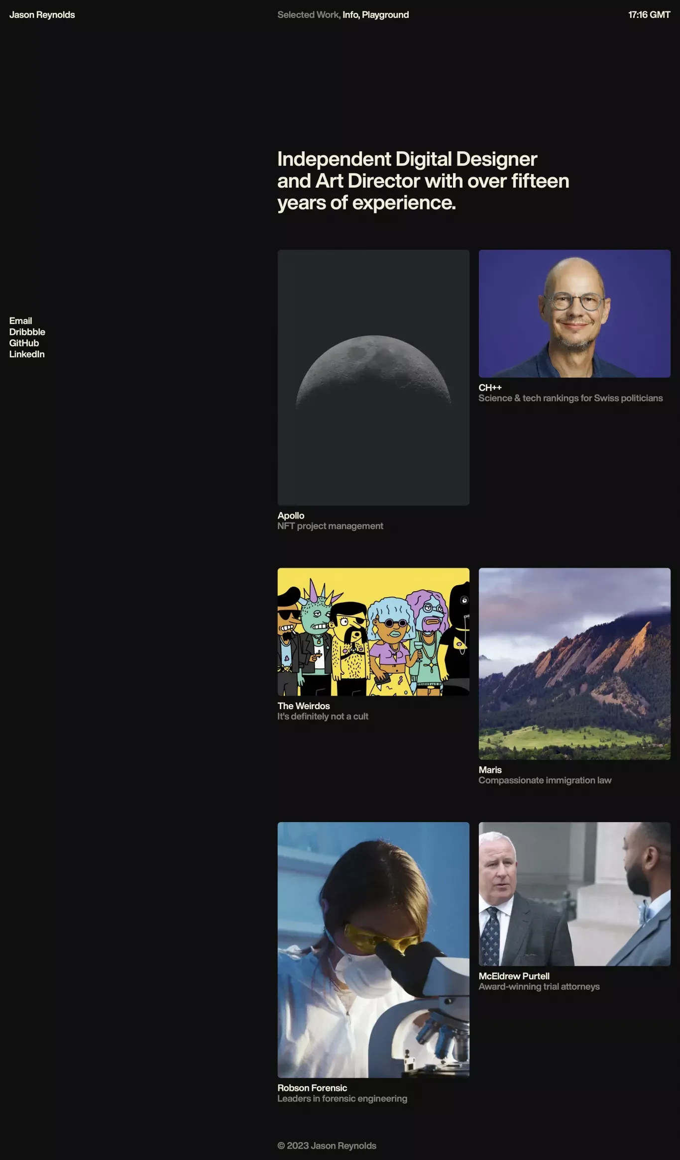 Jason Reynolds – Digital Designer - Portfolio design