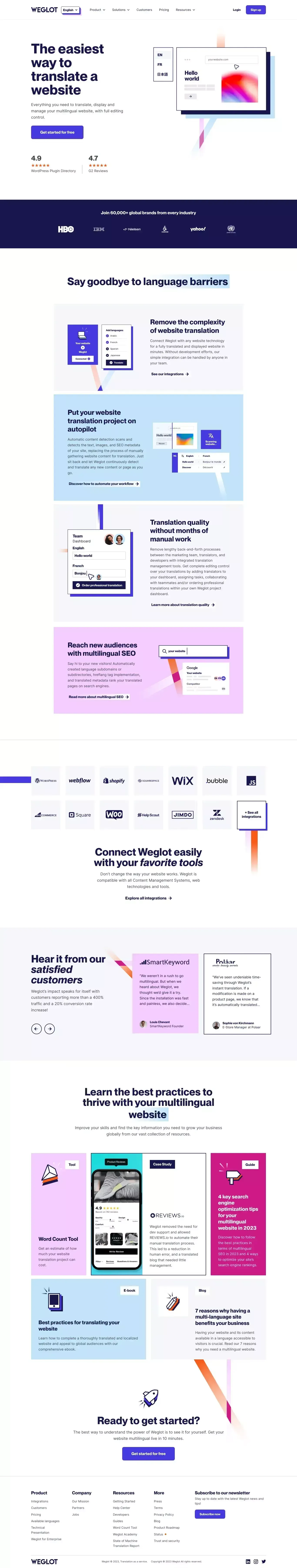 Weglot | Your solution for website translation, internationalization, and multilingual SEO - website design