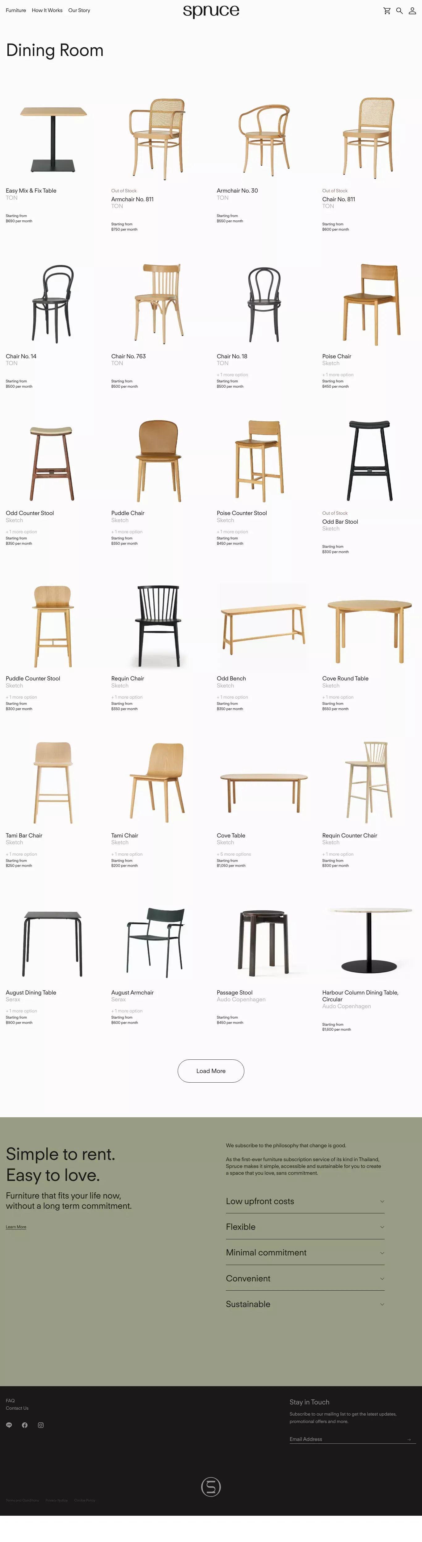 Dining Room | Spruce - Product listing design