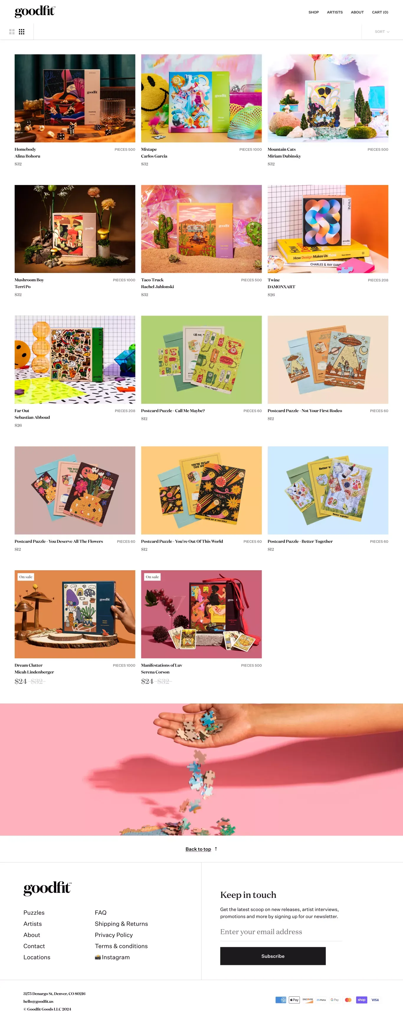 All puzzles – Goodfit - Product listing design