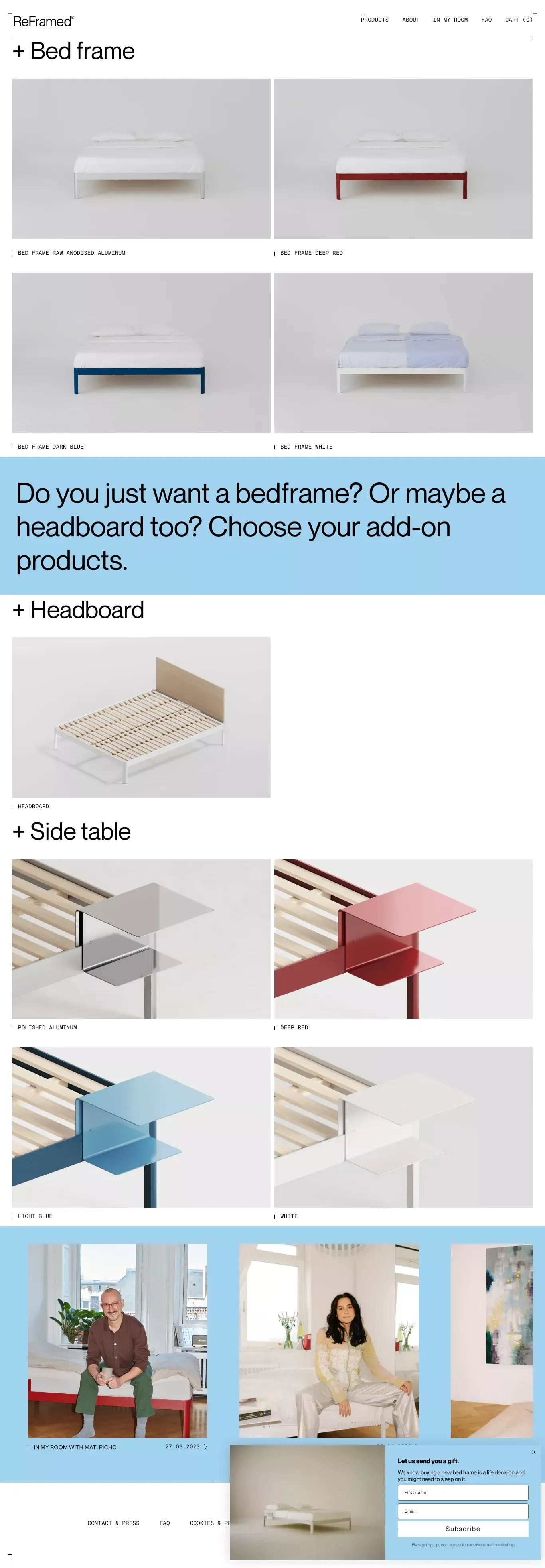 Product Overview – ReFramed - Product listing design