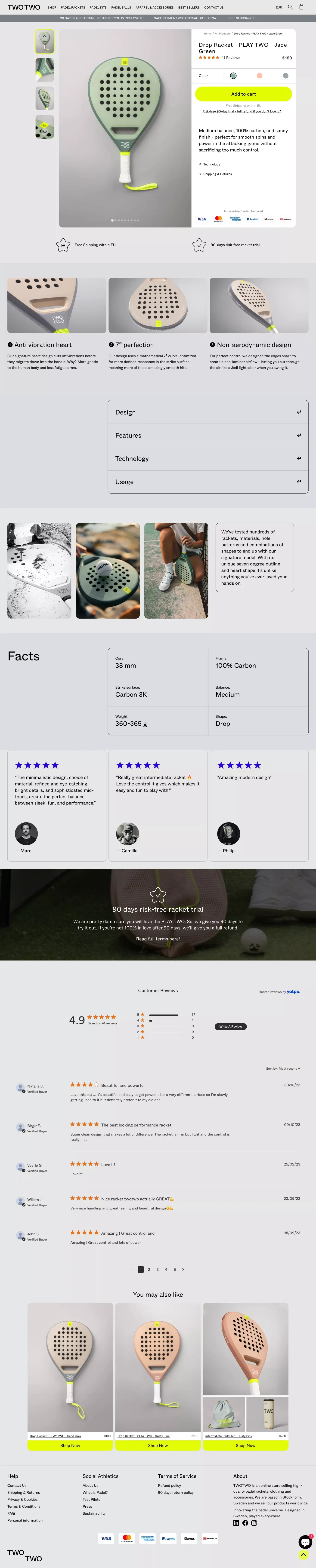 PLAY TWO - Jade Green | TWOTWO - Product page design