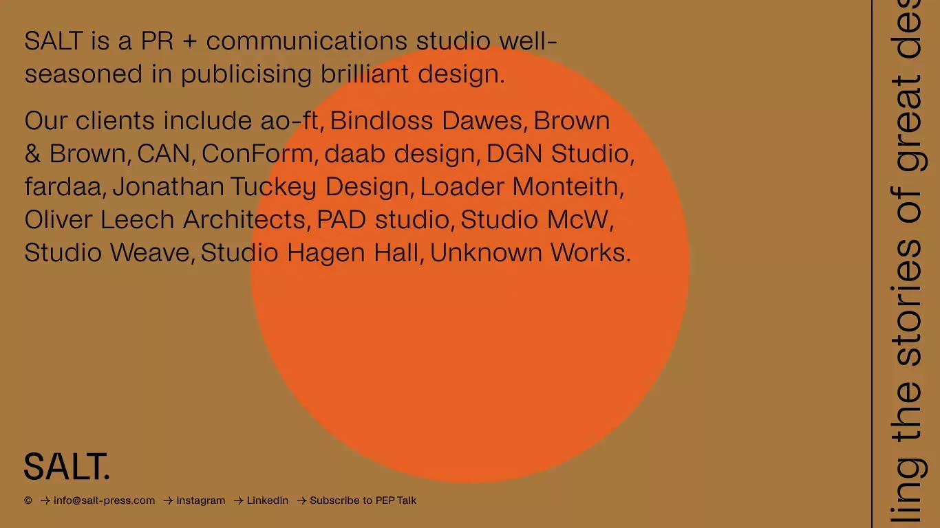 SALT | PR & Communications - website design