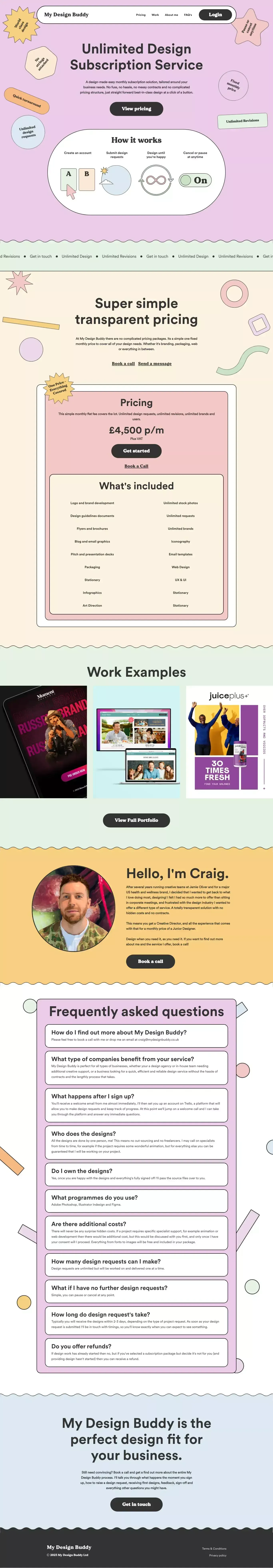 My Design Buddy - website design