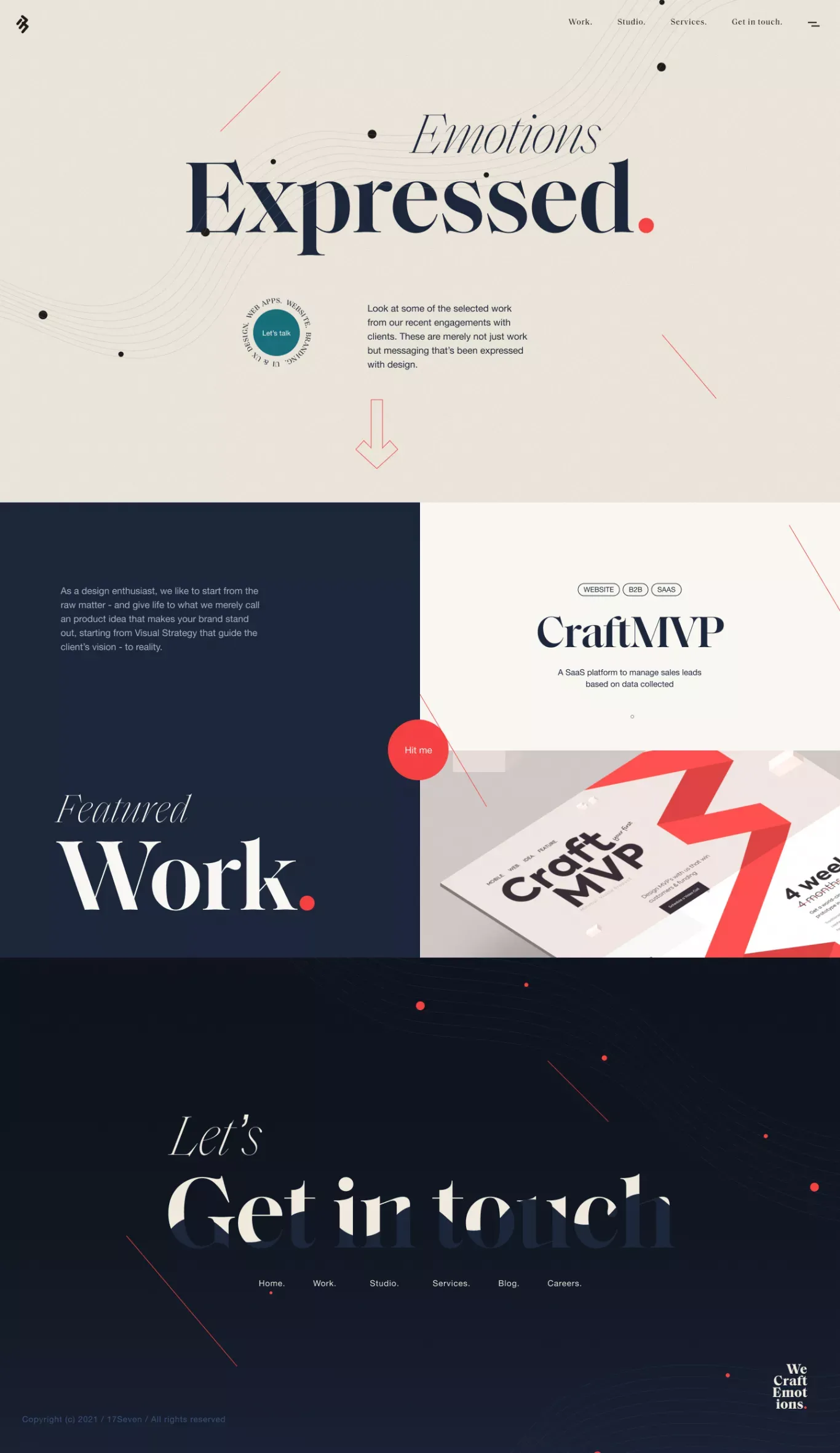 Digital design for B2B SaaS & Lifestyle brands | 17Seven - Portfolio design