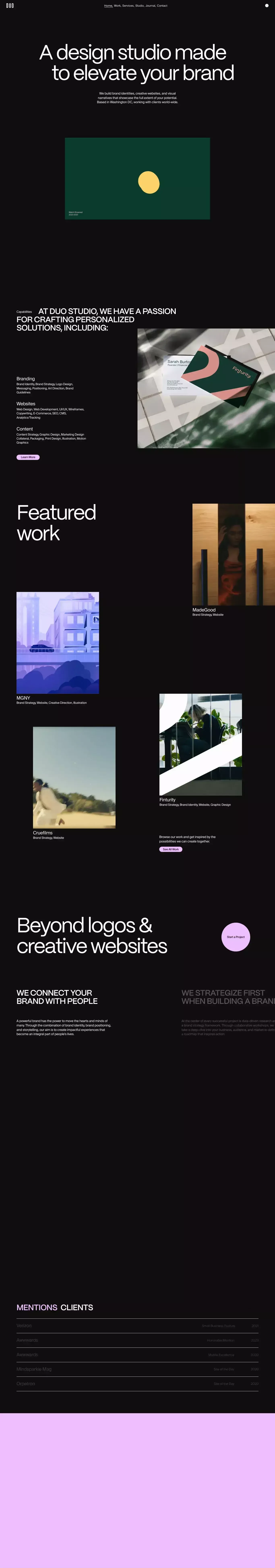 Duo Studio — A Digital Design Studio in Washington DC - Portfolio design