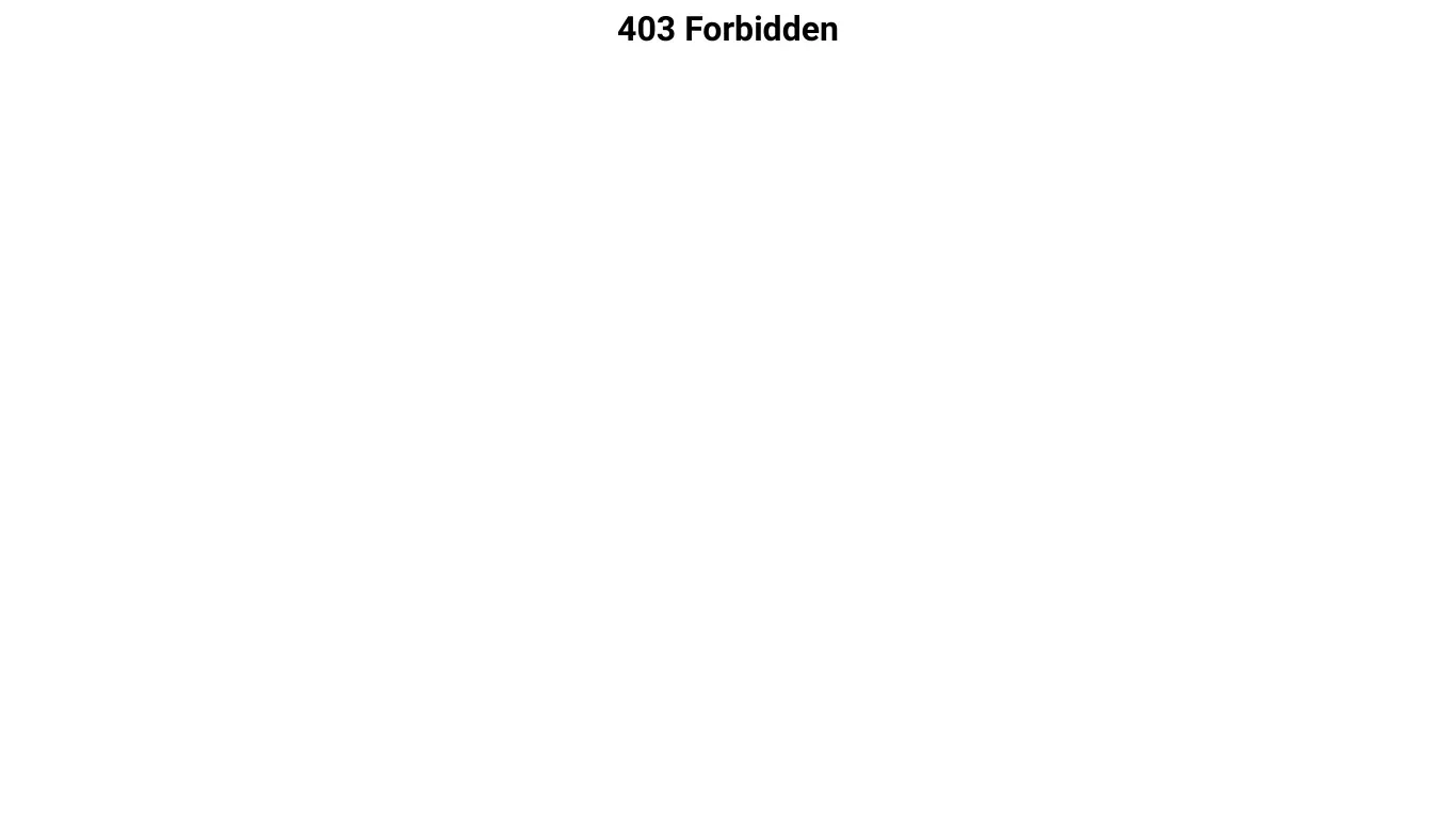 403 Forbidden - website design