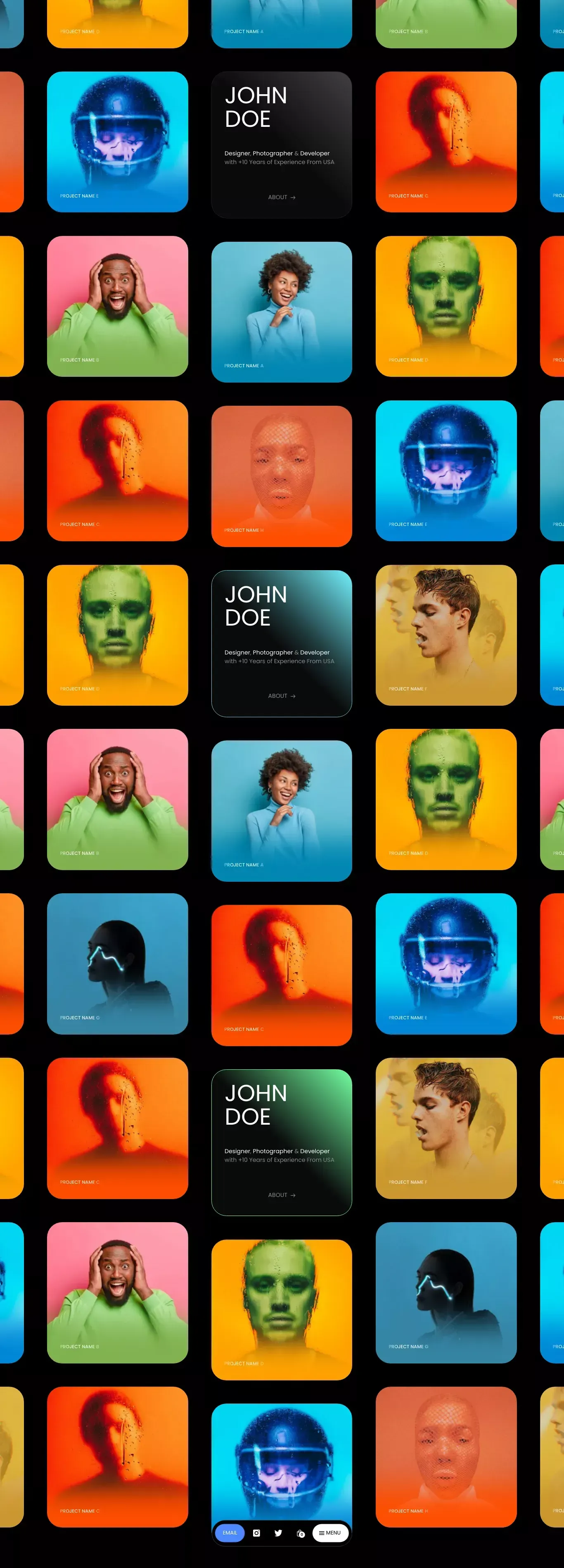 Portfoly | Webflow Ecommerce Portfolio Template - Portfolio design