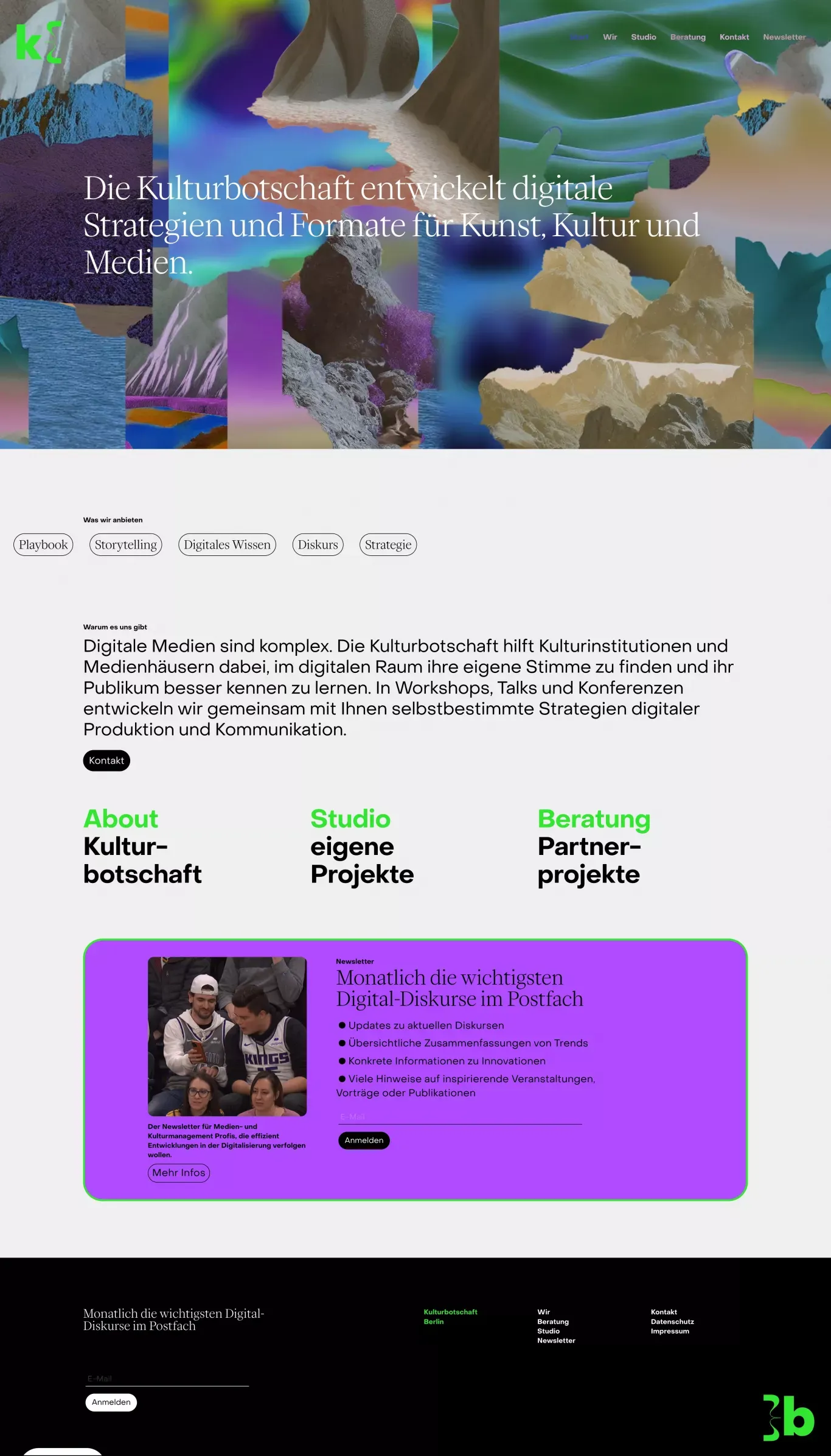 Kulturbotschaft Berlin - Portfolio design