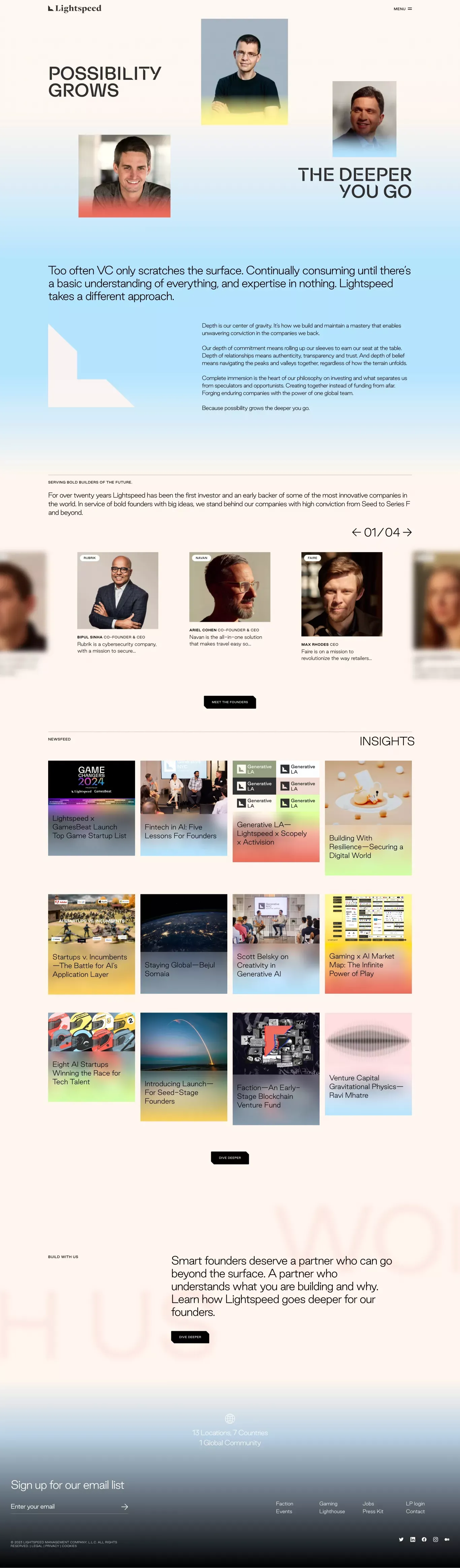 Lightspeed Venture Partners - Portfolio design