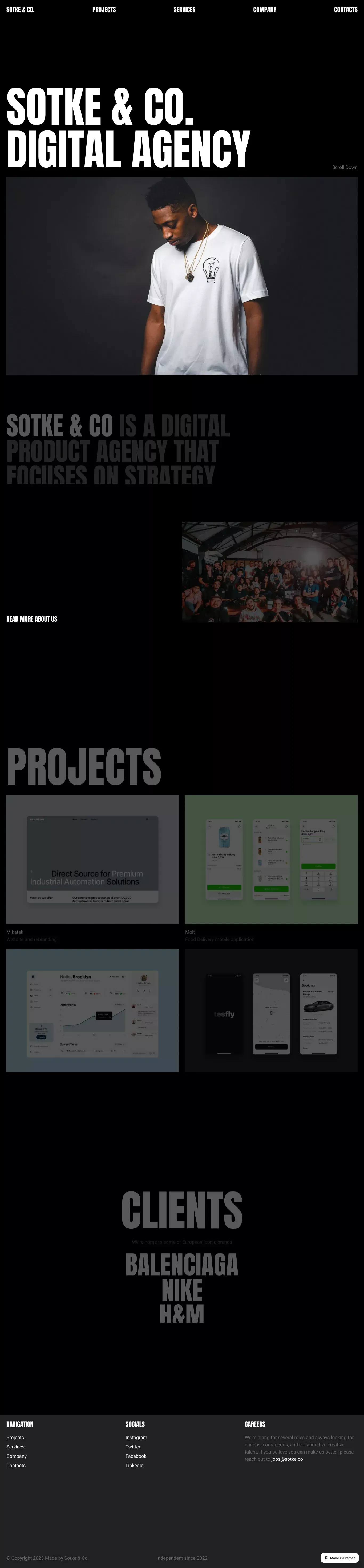 Sotke & Co. â Digital agency - Portfolio design