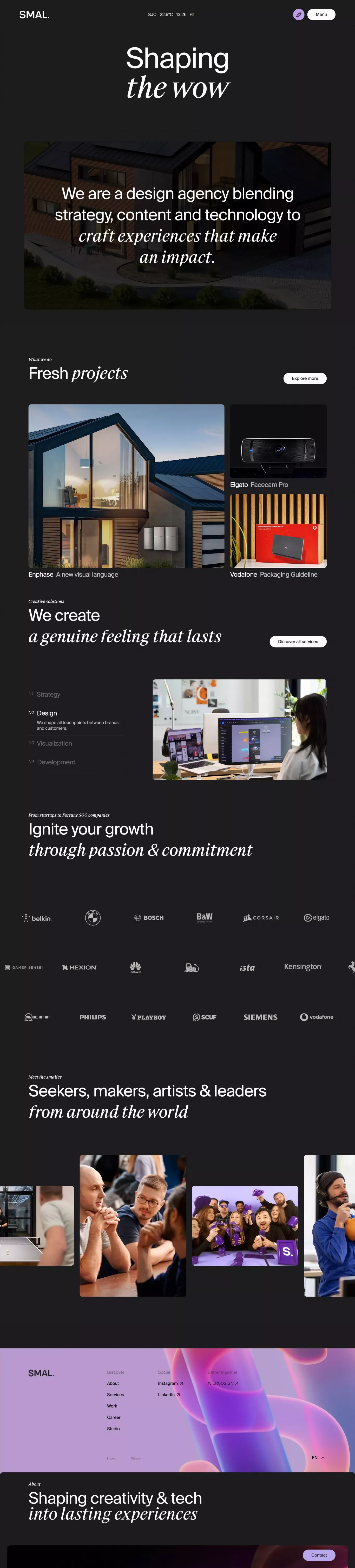 We are SMAL - Portfolio design