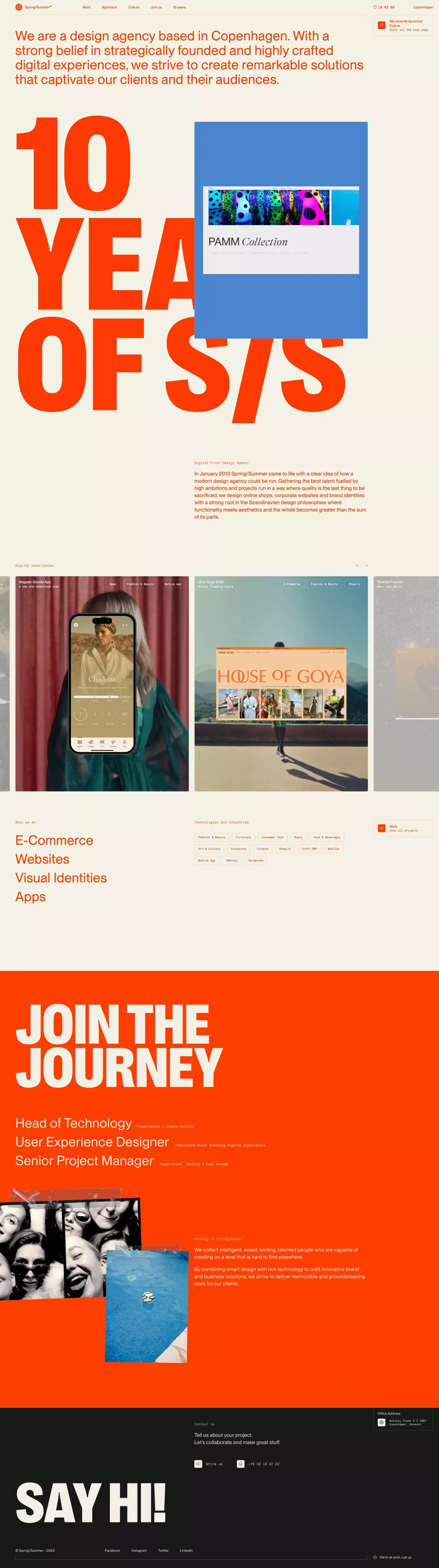 Spring/Summer | Copenhagen - Portfolio design