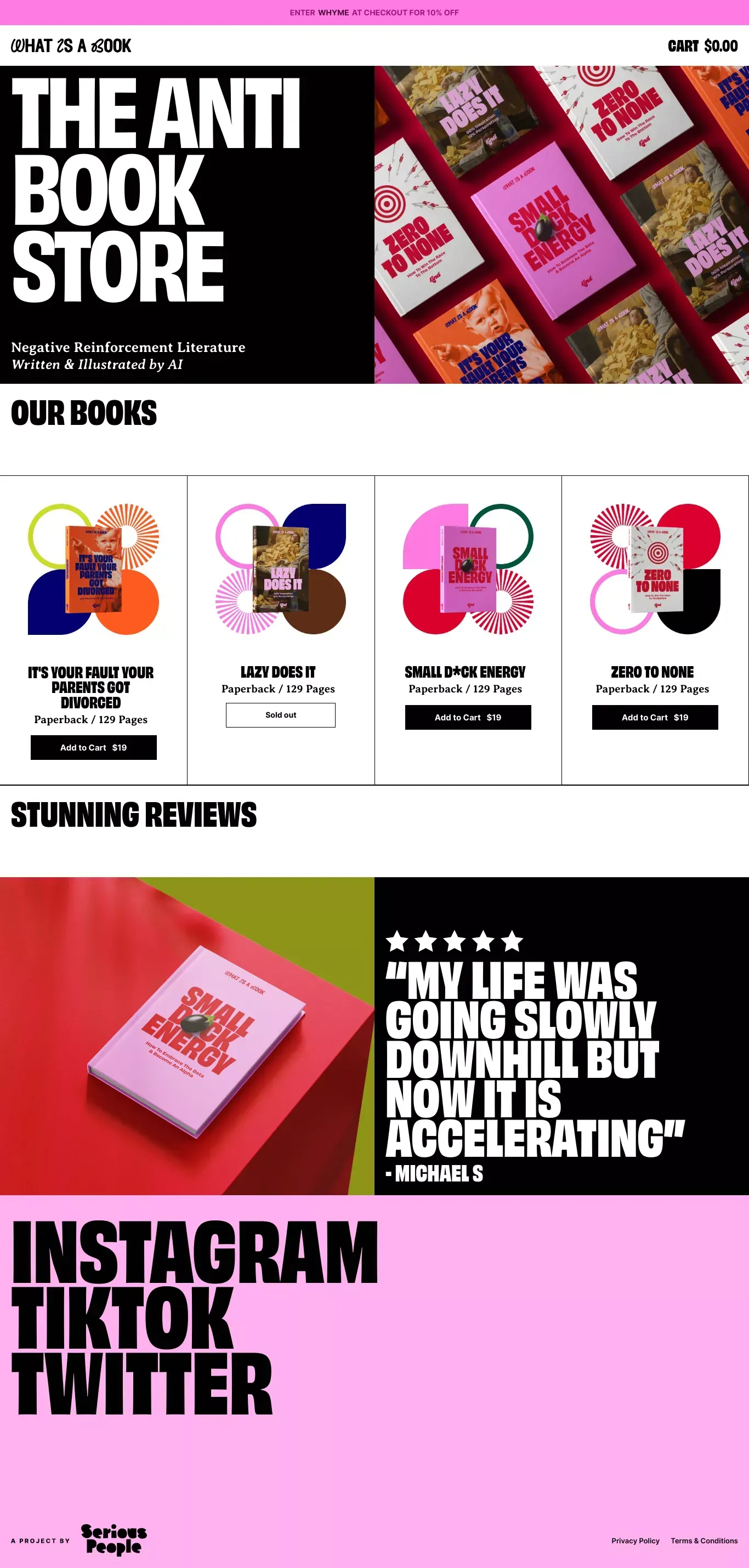 What Is A Book - Ecommerce design