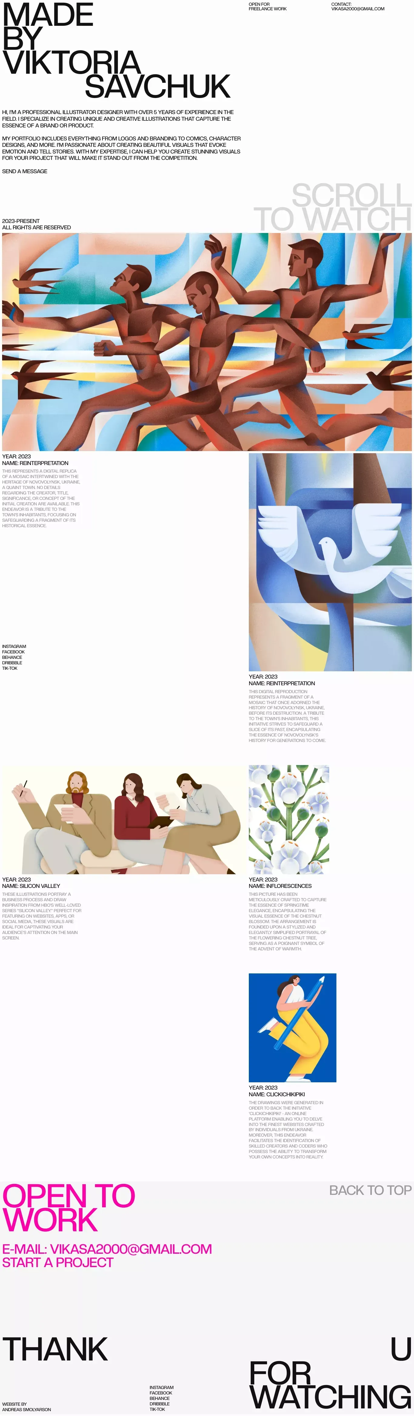 Viktoria Savchuk - Illustrator Designer - Portfolio design