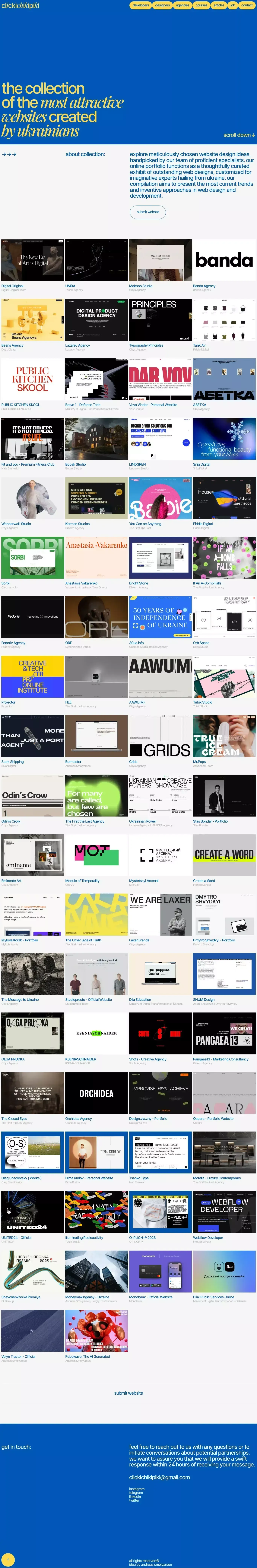 Clickichikipiki - Offical - Portfolio design