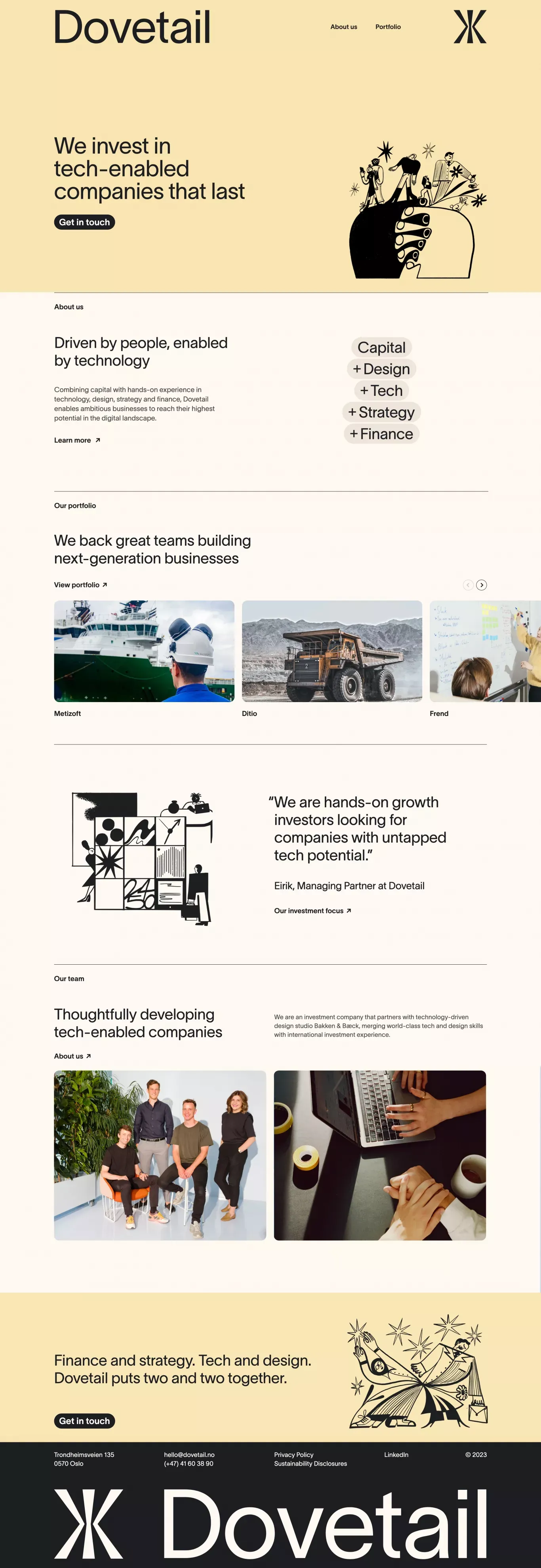 Dovetail - Portfolio design