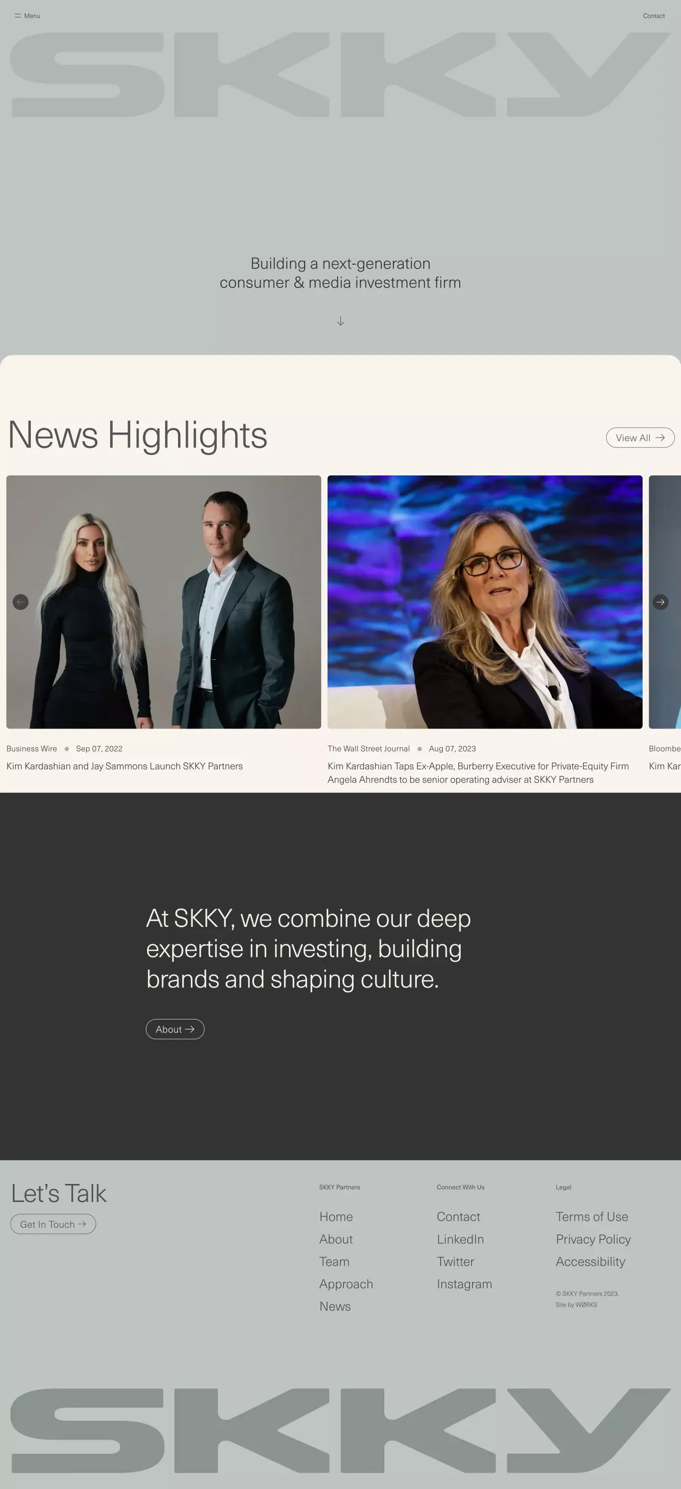 Home | SKKY Partners - Portfolio design