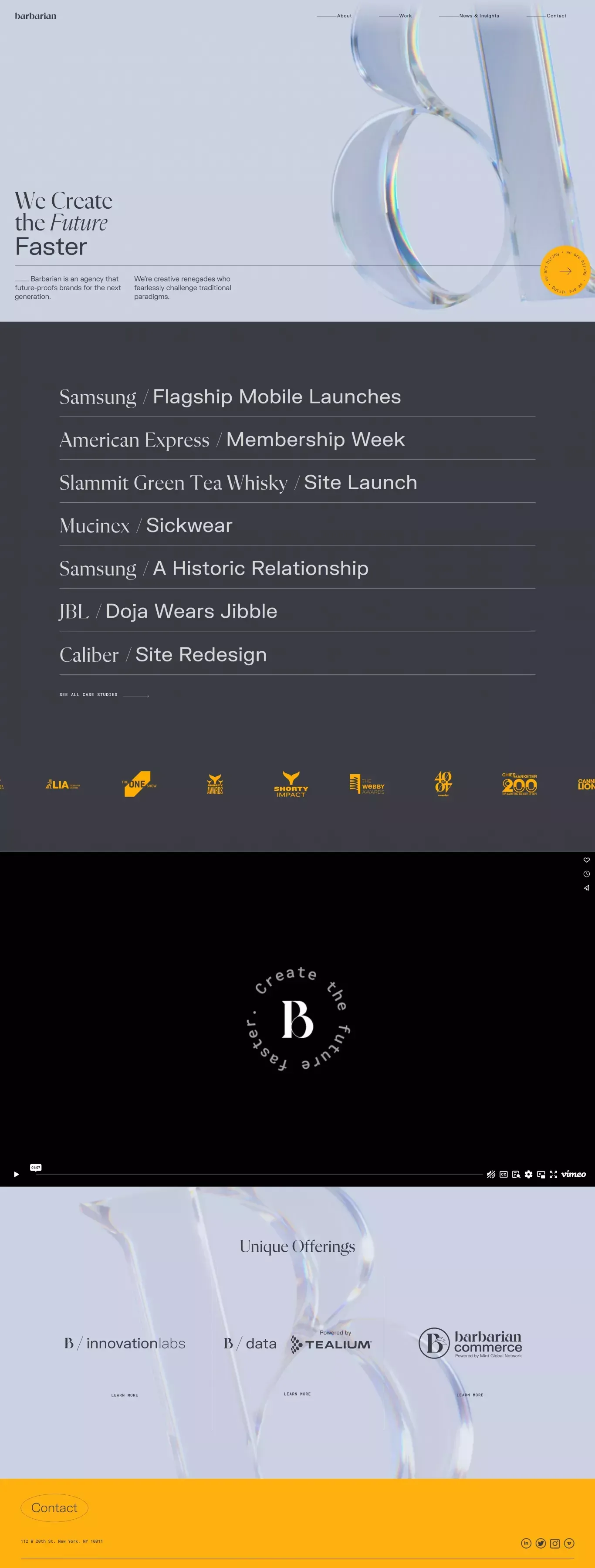 Barbarian - Portfolio design