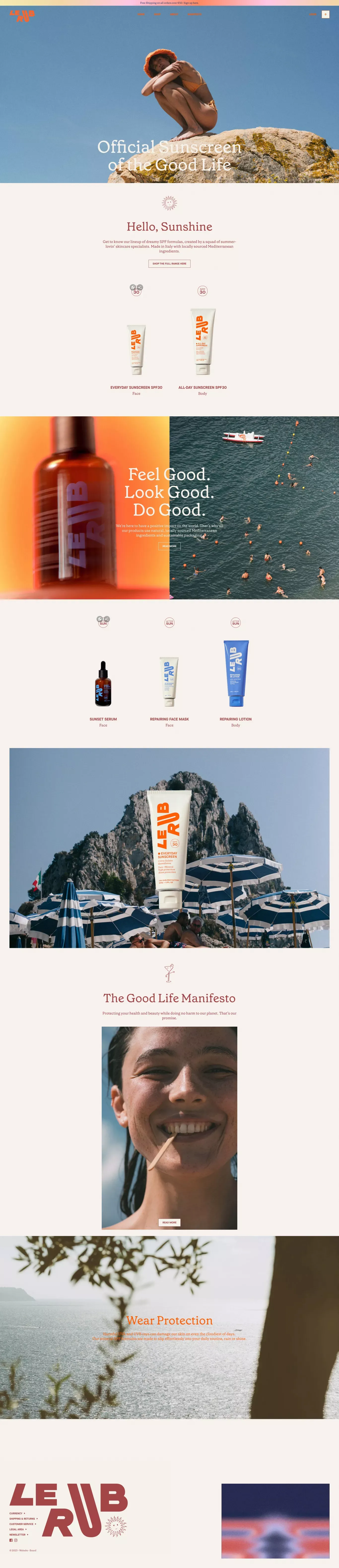 Le Rub - Ecommerce design