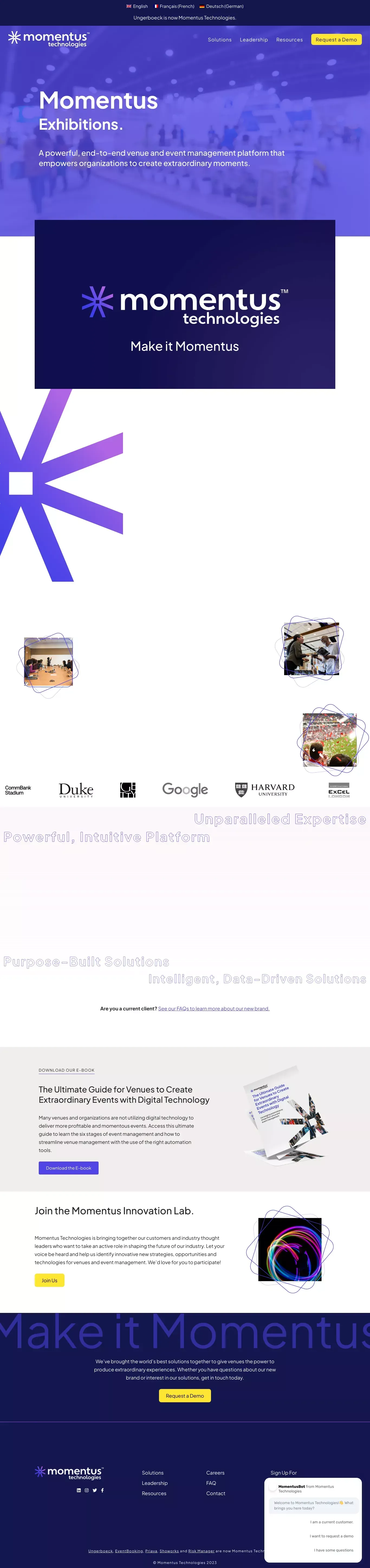 Momentus Technologies | Home - website design