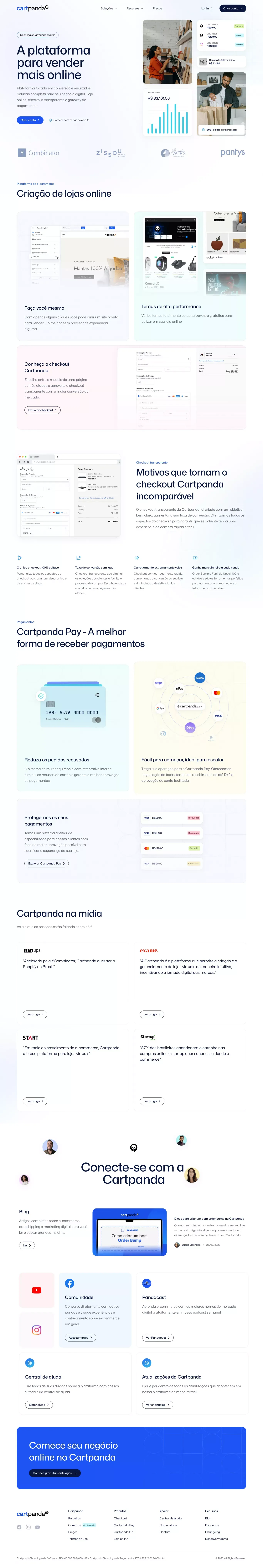 Cartpanda - Landing design